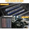 imageGOOACC Socket Organizer ABS Socket Holder Set 14quot 38quot 12quot Drive Socket Rail Holders Stores up 129 Clips Impact Sockets Organizers Rails for Tool Box Drawer 9 Piece Blue Red BlackClip Rail 6PC 143812 Blue Red