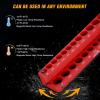 imageGOOACC Socket Organizer ABS Socket Holder Set 14quot 38quot 12quot Drive Socket Rail Holders Stores up 129 Clips Impact Sockets Organizers Rails for Tool Box Drawer 9 Piece Blue Red Black6PC SAE  Metric Red Black