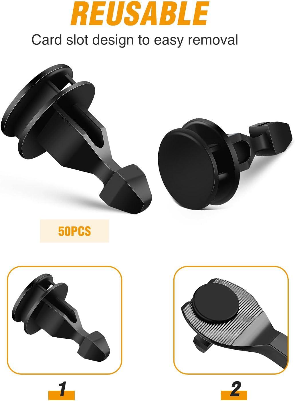 imageGOOACC 100Pcs Engine Cowl Bumper Fender Clips Replace Nissan 0155305323 Mazda L33X13209 Infiniti FX35 FX45 G25 G35 G37 Nissan 2003 on with 1PC Fastener Remover50Pcs Clips Honda