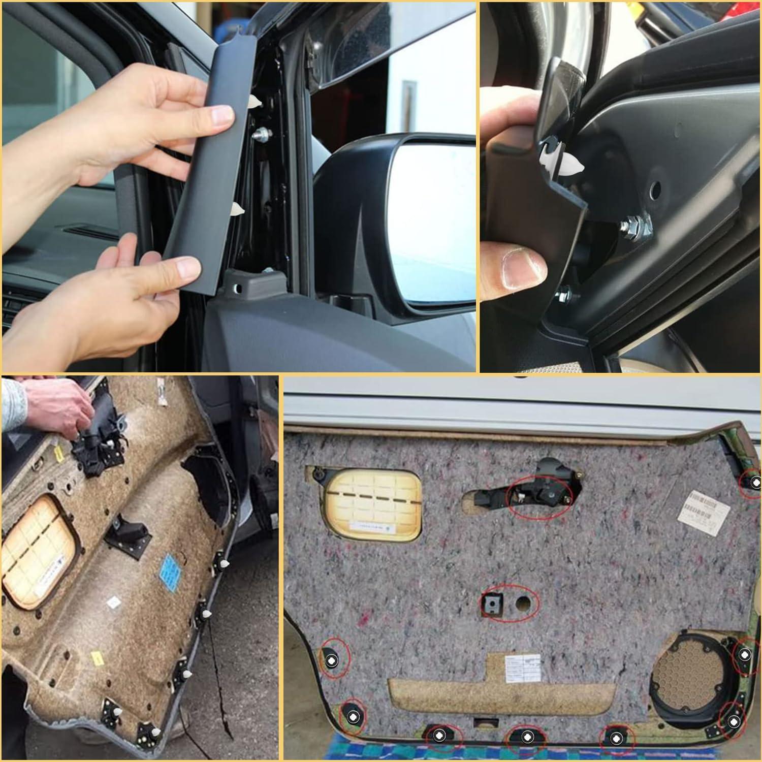 imageGOOACC 100Pcs Engine Cowl Bumper Fender Clips Replace Nissan 0155305323 Mazda L33X13209 Infiniti FX35 FX45 G25 G35 G37 Nissan 2003 on with 1PC Fastener Remover50Pcs 9mm Clips