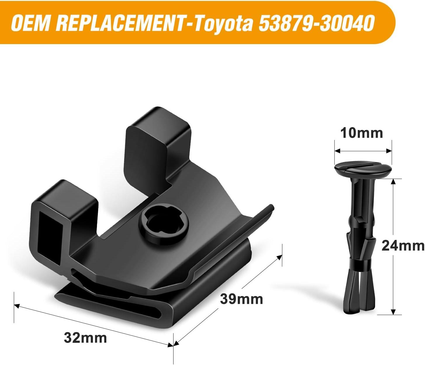imageGOOACC 100Pcs Engine Cowl Bumper Fender Clips Replace Nissan 0155305323 Mazda L33X13209 Infiniti FX35 FX45 G25 G35 G37 Nissan 2003 on with 1PC Fastener Remover20Sets LexusToyota Clips