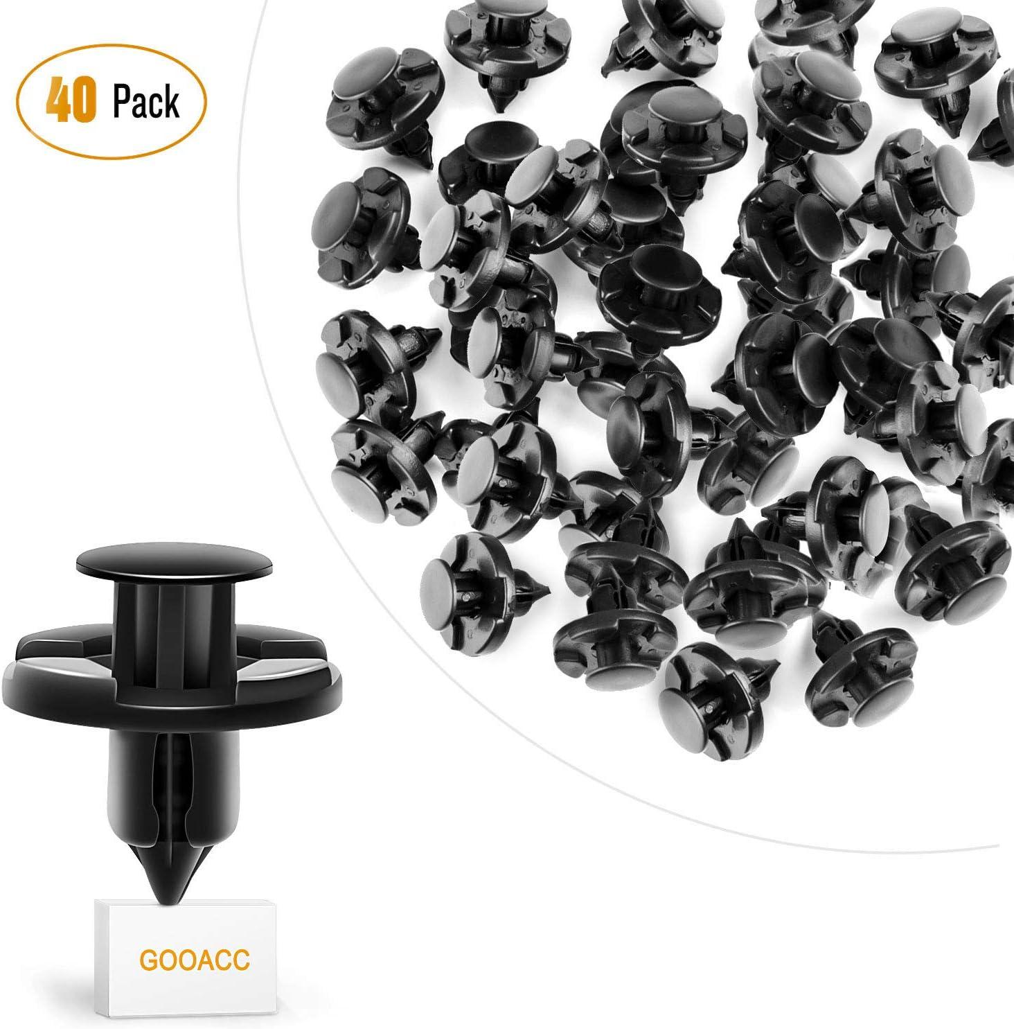 imageGOOACC 100Pcs Engine Cowl Bumper Fender Clips Replace Nissan 0155305323 Mazda L33X13209 Infiniti FX35 FX45 G25 G35 G37 Nissan 2003 on with 1PC Fastener Remover50Pcs Clips Infiniti Nissan