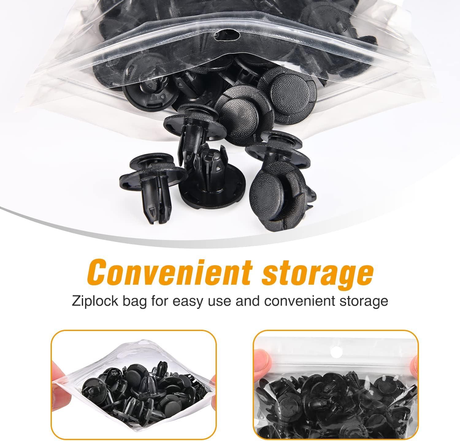 imageGOOACC 100Pcs Engine Cowl Bumper Fender Clips Replace Nissan 0155305323 Mazda L33X13209 Infiniti FX35 FX45 G25 G35 G37 Nissan 2003 on with 1PC Fastener Remover50Pcs Clips Infinit Nissan Mazda