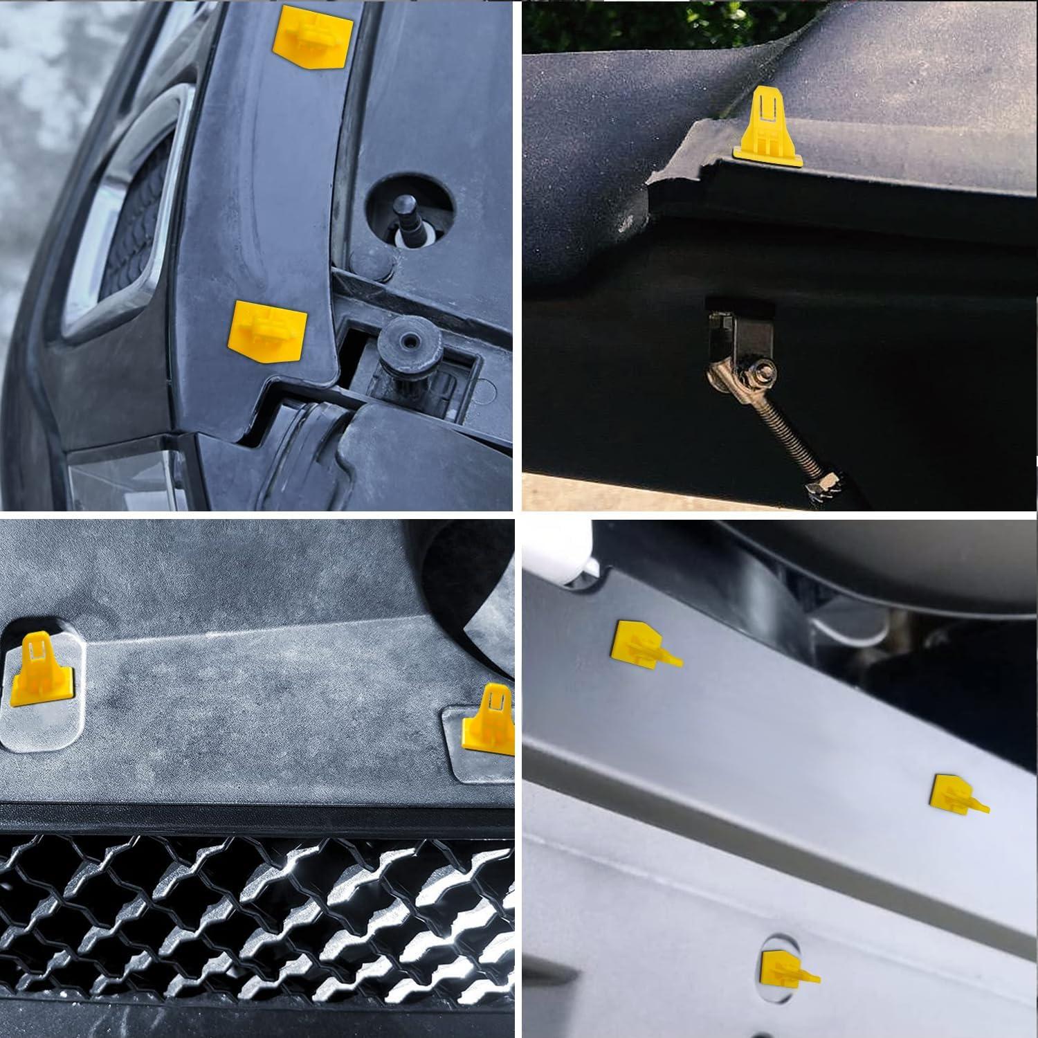 imageGOOACC 100Pcs Engine Cowl Bumper Fender Clips Replace Nissan 0155305323 Mazda L33X13209 Infiniti FX35 FX45 G25 G35 G37 Nissan 2003 on with 1PC Fastener Remover50Pcs 19mm Clips