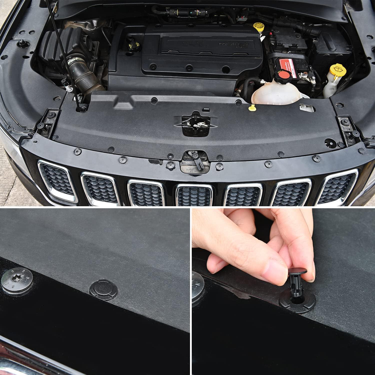 imageGOOACC 100Pcs Engine Cowl Bumper Fender Clips Replace Nissan 0155305323 Mazda L33X13209 Infiniti FX35 FX45 G25 G35 G37 Nissan 2003 on with 1PC Fastener Remover50Pcs Clips Remover
