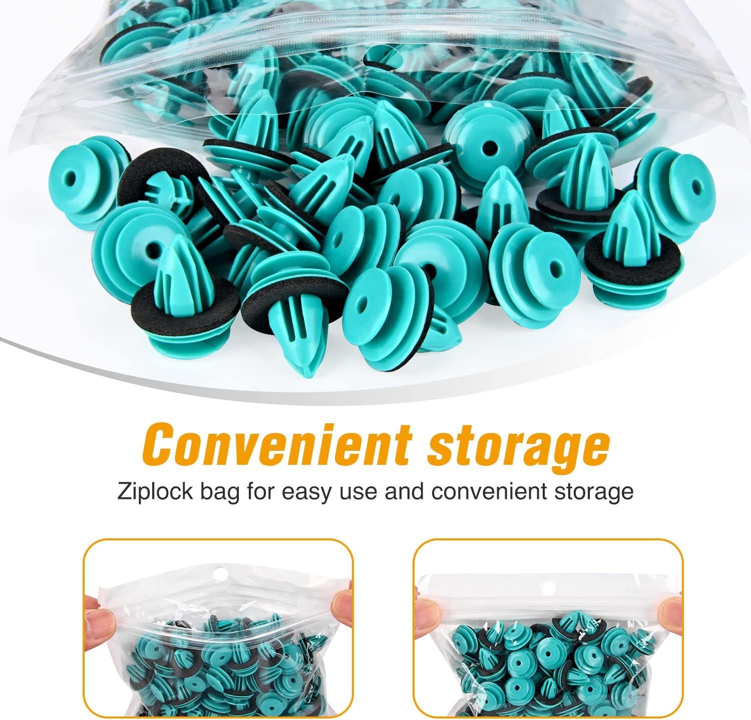 imageGOOACC 100pcs Trim Door Panel Retainer Clips Sienna Corolla Camry Tacoma Tundra Sequoia Matrix Prius RAV4 Scion Avalon Land Cruiser Replace 904671018890467A0005 9mm Hole100 Clips  Fastener Remover