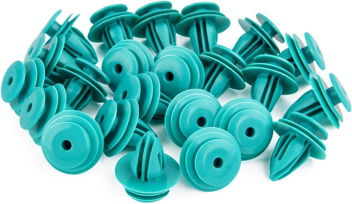 imageGOOACC 100pcs Trim Door Panel Retainer Clips Sienna Corolla Camry Tacoma Tundra Sequoia Matrix Prius RAV4 Scion Avalon Land Cruiser Replace 904671018890467A0005 9mm Hole50 Clips