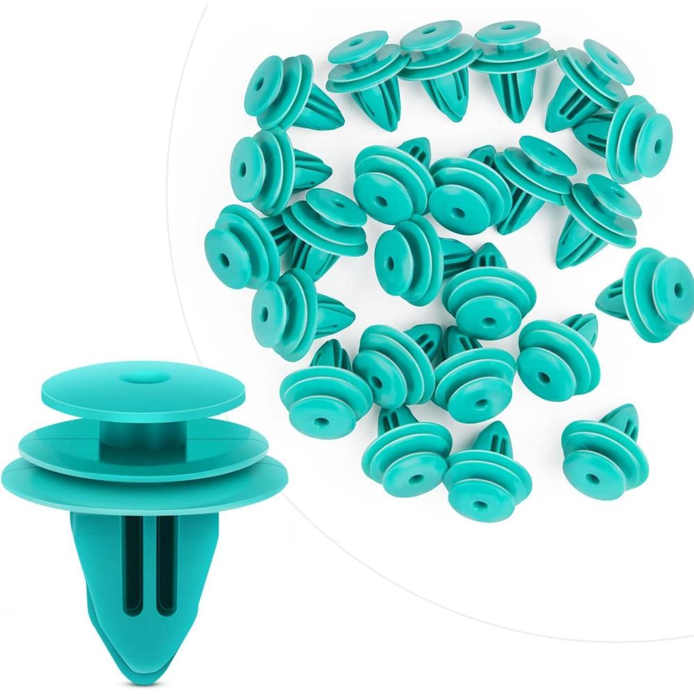 imageGOOACC 100pcs Trim Door Panel Retainer Clips Sienna Corolla Camry Tacoma Tundra Sequoia Matrix Prius RAV4 Scion Avalon Land Cruiser Replace 904671018890467A0005 9mm Hole50 Clips