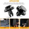 imageGOOACC 100Pcs Engine Cowl Bumper Fender Clips Replace Nissan 0155305323 Mazda L33X13209 Infiniti FX35 FX45 G25 G35 G37 Nissan 2003 on with 1PC Fastener Remover50Pcs Clips Remover
