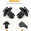 imageGOOACC 100Pcs Engine Cowl Bumper Fender Clips Replace Nissan 0155305323 Mazda L33X13209 Infiniti FX35 FX45 G25 G35 G37 Nissan 2003 on with 1PC Fastener Remover50Pcs 8mm Clips