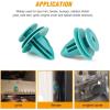 imageGOOACC 100pcs Trim Door Panel Retainer Clips Sienna Corolla Camry Tacoma Tundra Sequoia Matrix Prius RAV4 Scion Avalon Land Cruiser Replace 904671018890467A0005 9mm Hole50 Clips