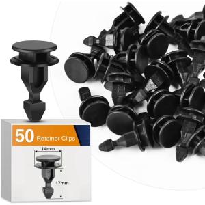 imageGOOACC 100Pcs Engine Cowl Bumper Fender Clips Replace Nissan 0155305323 Mazda L33X13209 Infiniti FX35 FX45 G25 G35 G37 Nissan 2003 on with 1PC Fastener Remover50Pcs Clips Honda