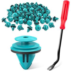 imageGOOACC 100pcs Trim Door Panel Retainer Clips Sienna Corolla Camry Tacoma Tundra Sequoia Matrix Prius RAV4 Scion Avalon Land Cruiser Replace 904671018890467A0005 9mm Hole100 Clips  Fastener Remover