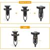 imageGOOACC 100PCS Nylon PushType Automotive Clips Rivet Retainer Fender Bumper Fasteners for Toyota 5216102020 9mm1PC Bonus Remover
