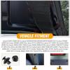 imageGOOACC 100pcs Fender Flare Clips Compatible for Toyota 4Runner FJ Cruiser Highlander RAV4 Tacoma Replace 7549535010 753973501050Pcs Cover Grille Clips