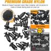 imageGOOACC License Plate Screw Kit Stainless Steel Screws with Nylon Nuts for Fastening Front and Back License Plates on Cars SUVs Trucks 3907444 15614745 4755299 Set of 1050Pcs 8mm Clips