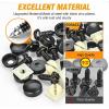 imageGOOACC License Plate Screw Kit Stainless Steel Screws with Nylon Nuts for Fastening Front and Back License Plates on Cars SUVs Trucks 3907444 15614745 4755299 Set of 108Sets License Plate Screw Kit
