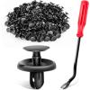 imageGOOACC GRC32 100 Pcs 100pcs Type Retainer for Lexus Toyota Body Splash Shield Clips 9046707201 Replacement Quality Nylon Push Rivets with Bonus Fastener Remover