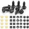 imageGOOACC License Plate Screw Kit Stainless Steel Screws with Nylon Nuts for Fastening Front and Back License Plates on Cars SUVs Trucks 3907444 15614745 4755299 Set of 108Sets License Plate Screw Kit