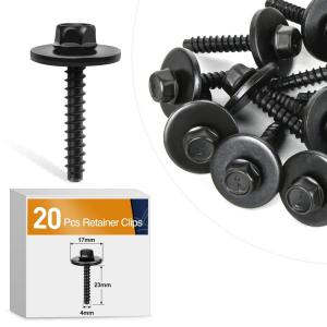 imageGOOACC 100pcs Fender Flare Clips Compatible for Toyota 4Runner FJ Cruiser Highlander RAV4 Tacoma Replace 7549535010 753973501020pcs Fender Clip