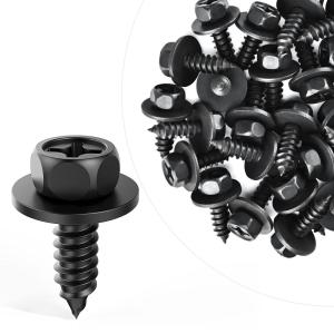 imageGOOACC 100pcs Fender Flare Clips Compatible for Toyota 4Runner FJ Cruiser Highlander RAV4 Tacoma Replace 7549535010 753973501025Pcs Toyota Lexus Screws