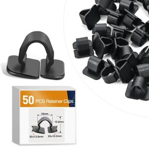 imageGOOACC 100pcs Fender Flare Clips Compatible for Toyota 4Runner FJ Cruiser Highlander RAV4 Tacoma Replace 7549535010 753973501050pcs Hood Clip