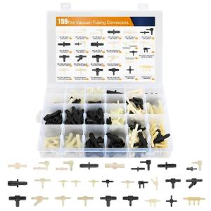 imageGOOACC 165pcs Door Lock Rod Clips Tailgate Handle Rod Lock Pawl Handle Rod End Retainer Assortment Fits 532quot Rod for Chevy Silverado for GMC Sierra for GM Trucks Ford Chrysler Toyota MazdaBlackWhite