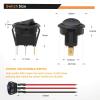 imageGOOACC 12PCS Round Toggle LED Switch DC12V 20A Rocker SPST Switch On Off Control Blue Green Yellow Red for Cars Trucks Boats RVs 2 Years Warranty8Pcs Switch Wiring Harness