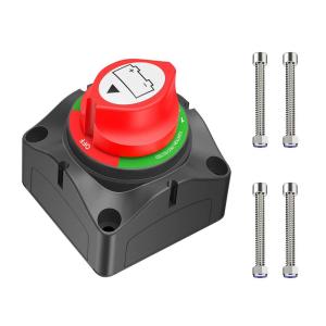 imageGOOACC 12BothOff Battery Switch 12V 48V Battery Disconnect Master Cutoff Switch Waterproof Heavy Duty Battery Isolator Switch for Marine Boat Car RV ATV UTV Vehicle 2 Years Warranty12BothOff Switch