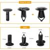 image:imageGOOACC 50PCS Door Panel Retainer with Sealer Compatible for GM Buick Chevrolet Cadillac GMC Hummer H2 Oldsmobile Pontiac Saturn Ford Lincoln MKS Replaces GM 11519031 Hummer H2 2003 100Pcs Clips 8mm