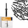 image:imageGOOACC 50PCS Door Panel Retainer with Sealer Compatible for GM Buick Chevrolet Cadillac GMC Hummer H2 Oldsmobile Pontiac Saturn Ford Lincoln MKS Replaces GM 11519031 Hummer H2 2003 50Pcs 14 Hole Retainer
