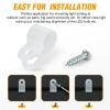 image:imageGOOACC 12 Inch Rope Light PStyle Mounting Clips with Pan Head Phillips Stainless Steel Screws for Wire Management 100 Pack Clips and 100Pcs Screws12 Inch Clips 100Pcs