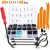 image:imageGOOACC 190 Pcs Car Retainer Clips  18 Most Popular Sizes with 360PCS Car Plastic Rivets Fasteners Push Retainer Kit  18 Sizes with Fasteners Remover for GM Toyota Honda Nissan Mazda Ford Chrysler