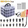 image:imageGOOACC 620 Pcs Car Retainer Clips  16 Most Popular Sizes with 240PCS Car Plastic Rivets Fasteners Push Retainer Kit  12 Sizes with Fasteners Remover for GM Toyota Honda Nissan Mazda Ford Chrysler