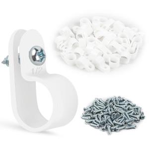 image:imageGOOACC 12 Inch Rope Light PStyle Mounting Clips with Pan Head Phillips Stainless Steel Screws for Wire Management 100 Pack Clips and 100Pcs Screws12 Inch Clips 100Pcs